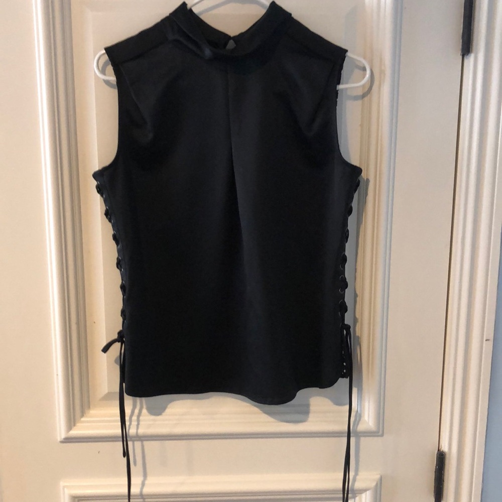 Karen Millen Sleeveless Top with Lace Detail